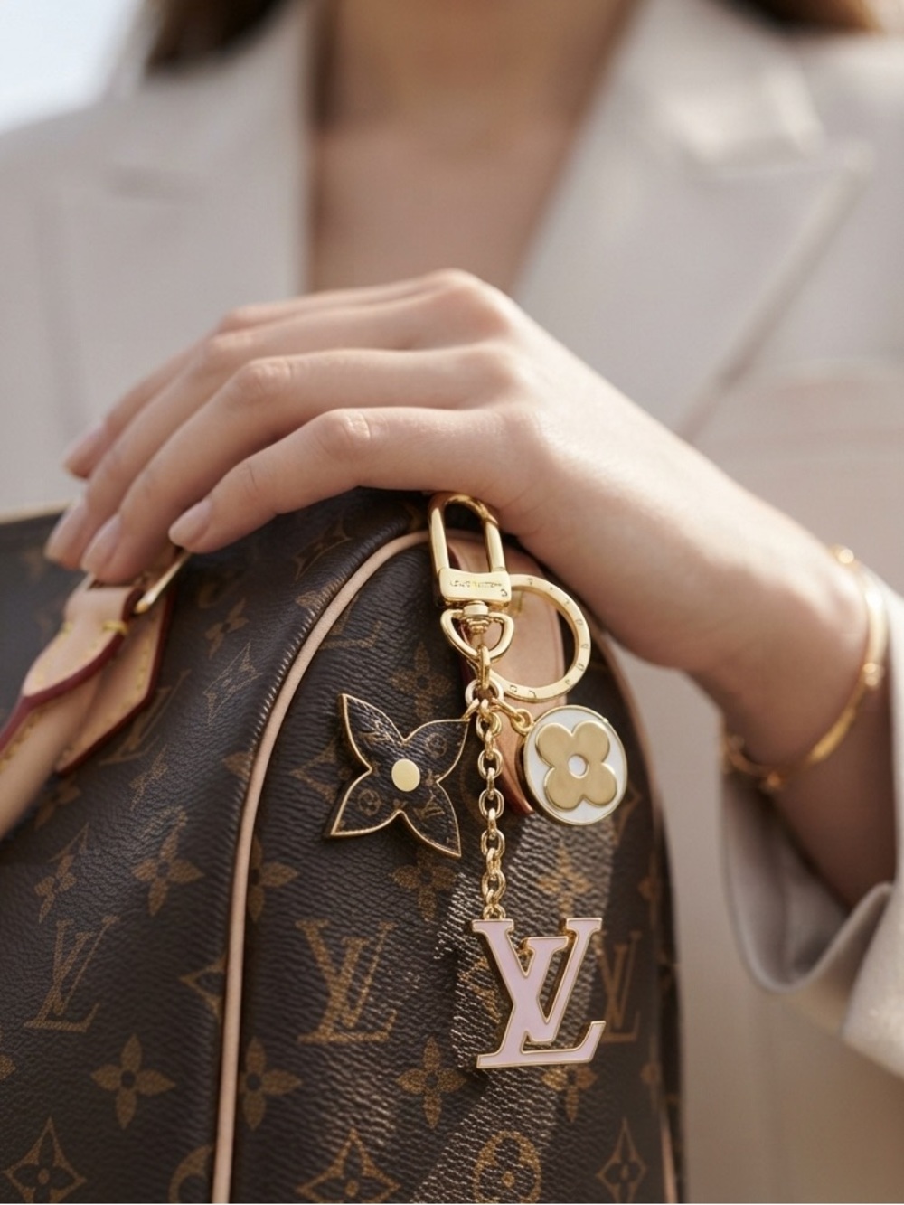 Louis Vuitton Monogram Charm Key Holder